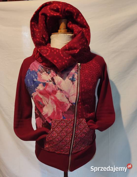 Bordowa bluza kurtka ramoneska Desigual r S Gdańsk