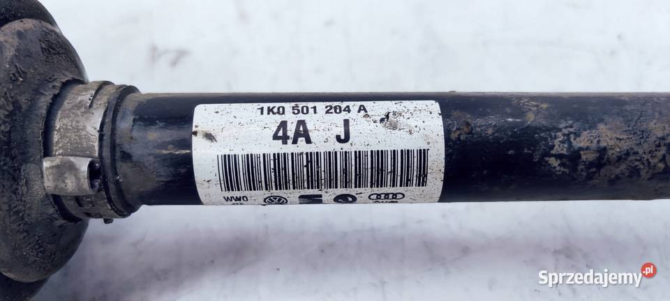 PÓŁOŚ PRAWA TYLNA AUDI A3 8P VW SEAT 1K0501204A Przystajń