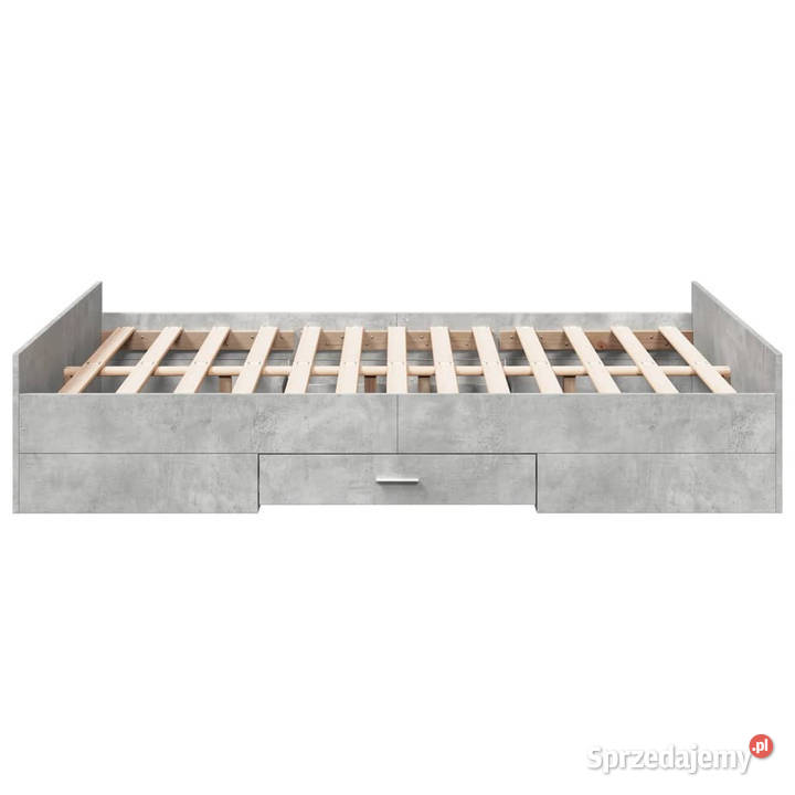 Rama łóżka z szufladami szarość betonu 135x190 Warszawa
