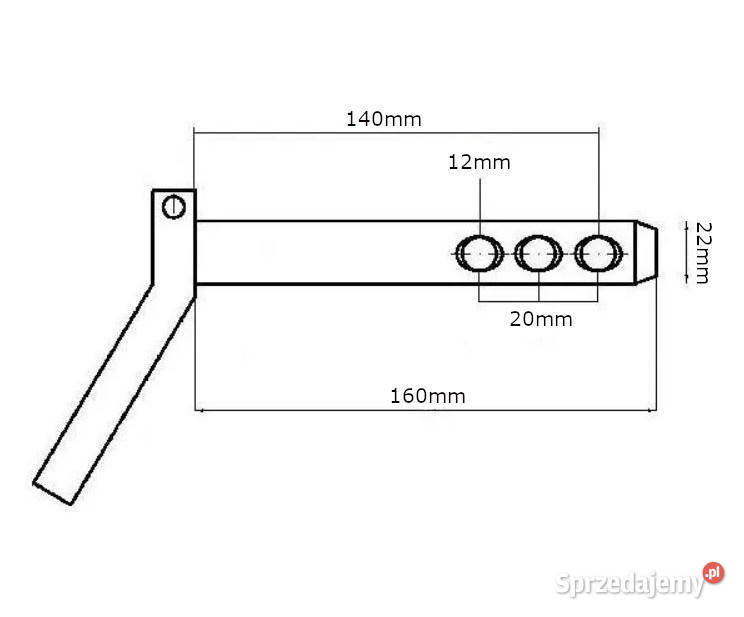 Sworzeń 22x160 mm Kramp Z522160KR sprzedam