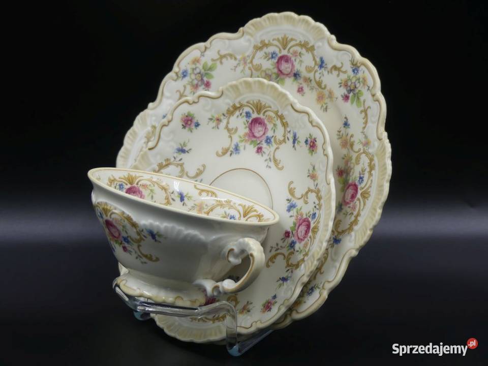 Komplet śniadaniowy Sorau Żary stan niemal Poznań sprzedam