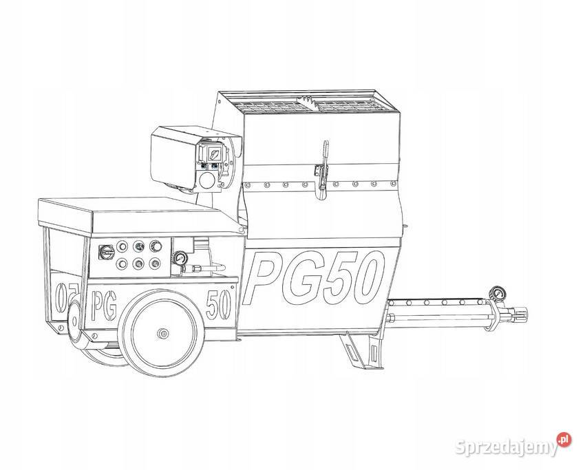 PG50M agregat tynkarski natrysk betonu SPCC małopolskie Kraków sprzedam