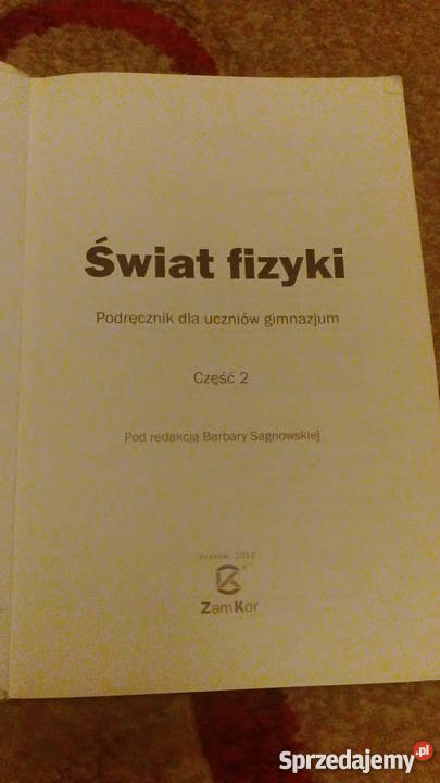 Świat Fizyki część 2 Podręcznik uczniów Podręczniki Wrocław sprzedam