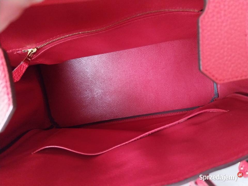 Piękna czerwona torebka damska skórzana leather podkarpackie Jarosław