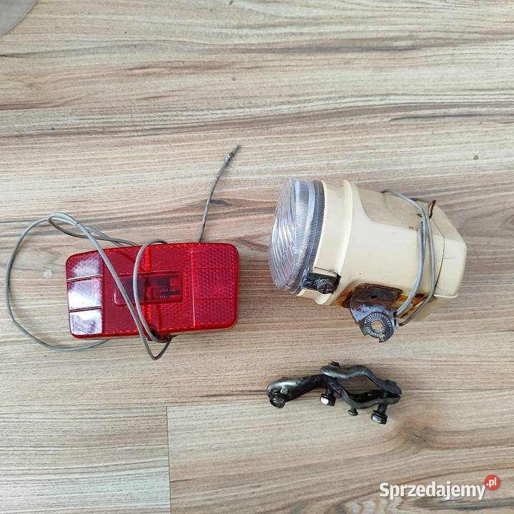Vintage lampy rowerowe SANYO TALMU Suomi Finland Bydgoszcz