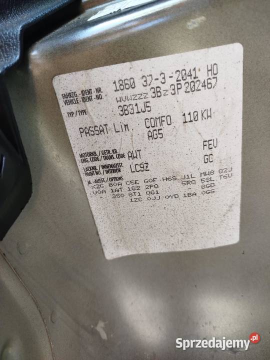 Części Passat B5 18t świętokrzyskie sprzedam