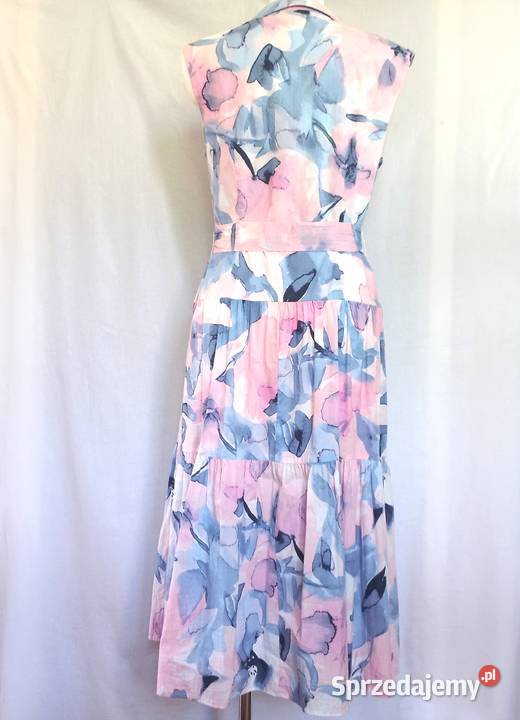 Sukienka bawełna Bez Rękawów r 3840 Falbana NOWA Spódnice i sukienki podlaskie Białystok