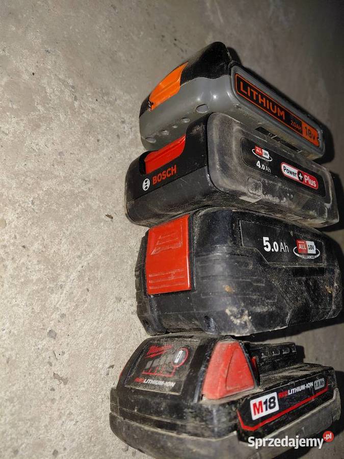 Baterie bosch milwaukee wkrętarka Zamość sprzedam