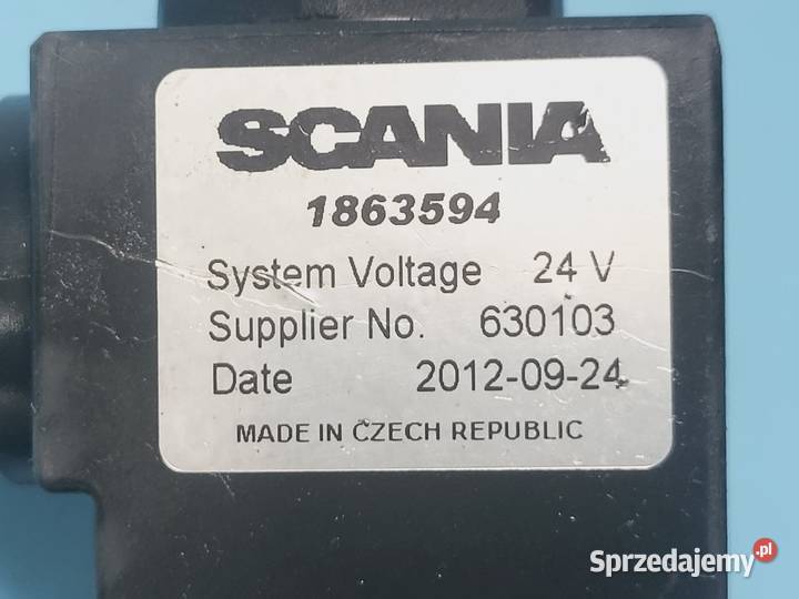 1863594 Zawor Wody Nagrzewnicy AdBlue Scania R ciężarowe Ogrzewanie postojowe Zawichost