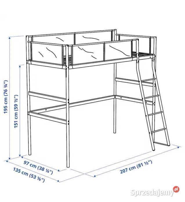 Łóżko piętrowe dziecka IKEA VITVAL Warszawa