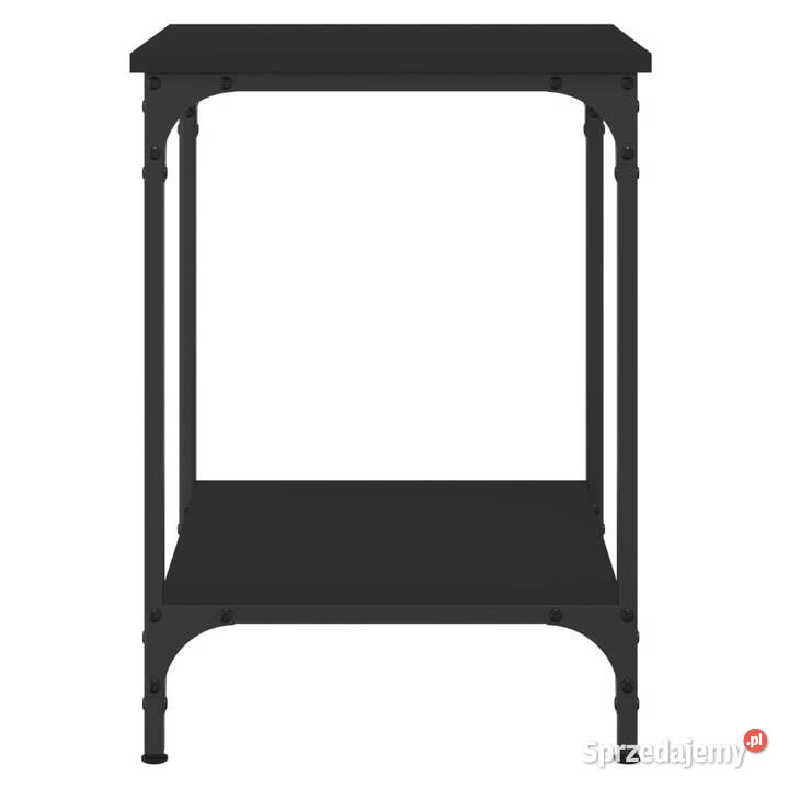 Stolik kawowy czarny 40x40x55 materiał