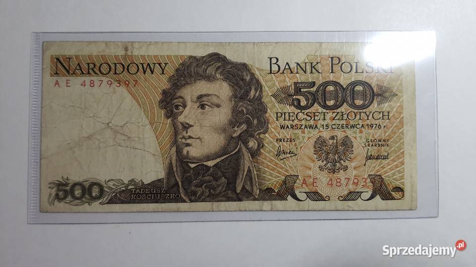 ULTRA RZADKOŚĆ 500 zlotych 1976 s AE Warszawa sprzedam