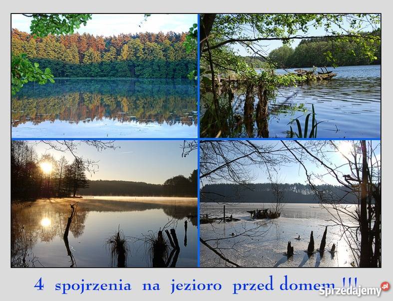 Dom jeziorem z bali całorocz b duży bud strych zachodniopomorskie Człopa sprzedam