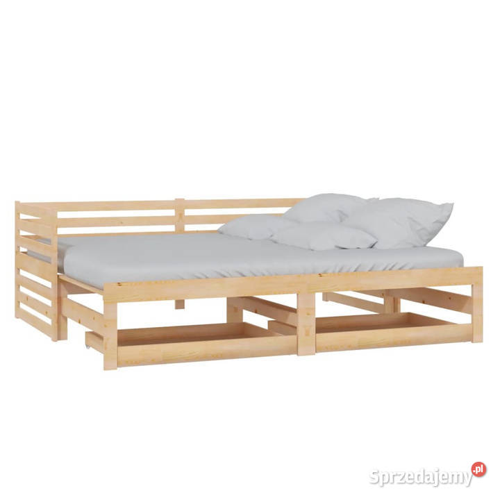 Łóżko rozsuwane 2x90x200 lite drewno sosnowe Warszawa sprzedam