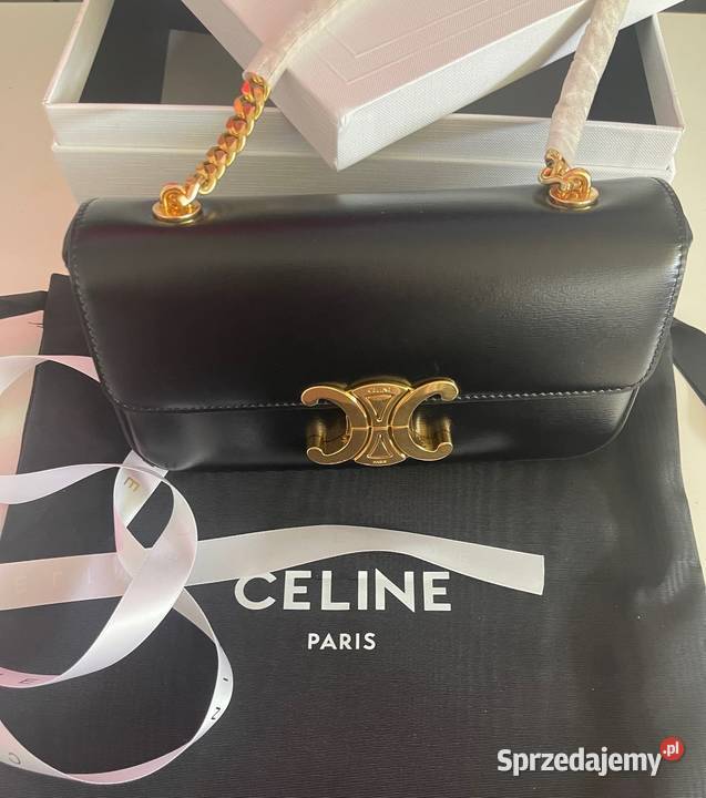 Celine Classique Triomphe skóra Chain SHOULDER Dla kobiet Wrocław