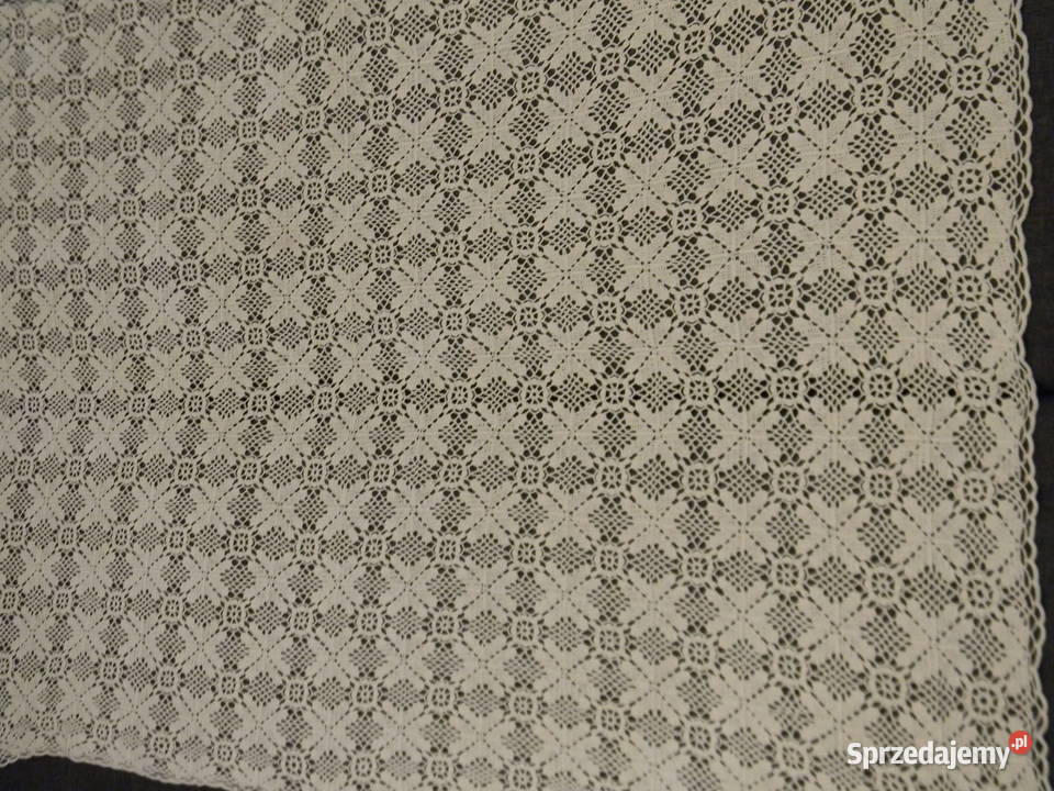 Piękny obrus robiony ręcznie na szydełku Rękodzieło Warszawa
