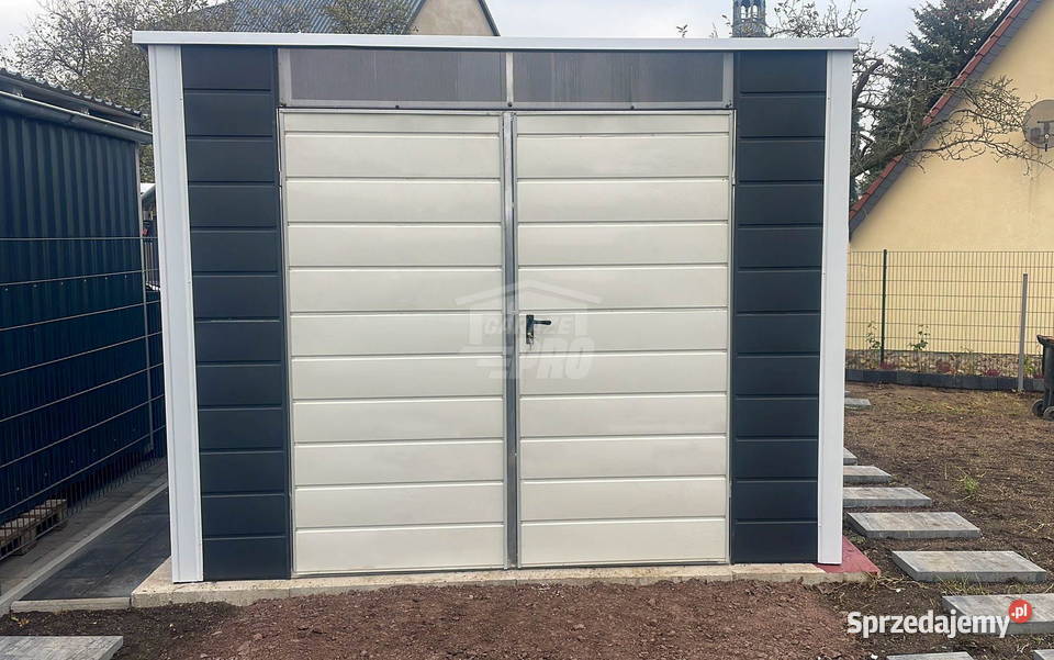 Schowek domek ogrodowy 25x3m brama dwuskrzydłowa Przasnysz