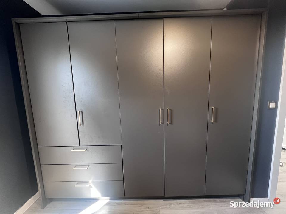 Grafitowa szafa HAGA 255cm Świętochłowice