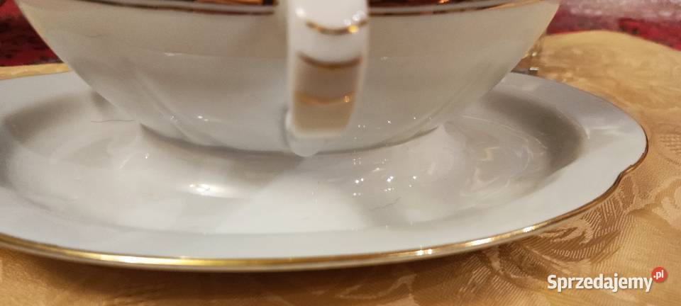 Sosjerka biel złoto porcelana Plankenhammer Wrocław sprzedam