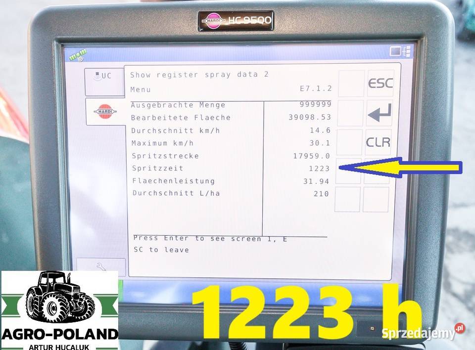Hardi ALPHA 4100 EVO 2014 H165 1223 h AUTOPILOT Kudowa-Zdrój