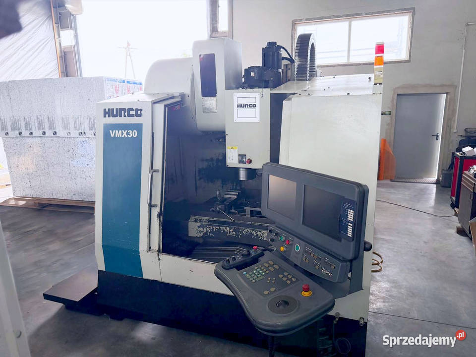 Frezarka CNC HURCO VMX 30 chłodzenie wrzeciono Zabór