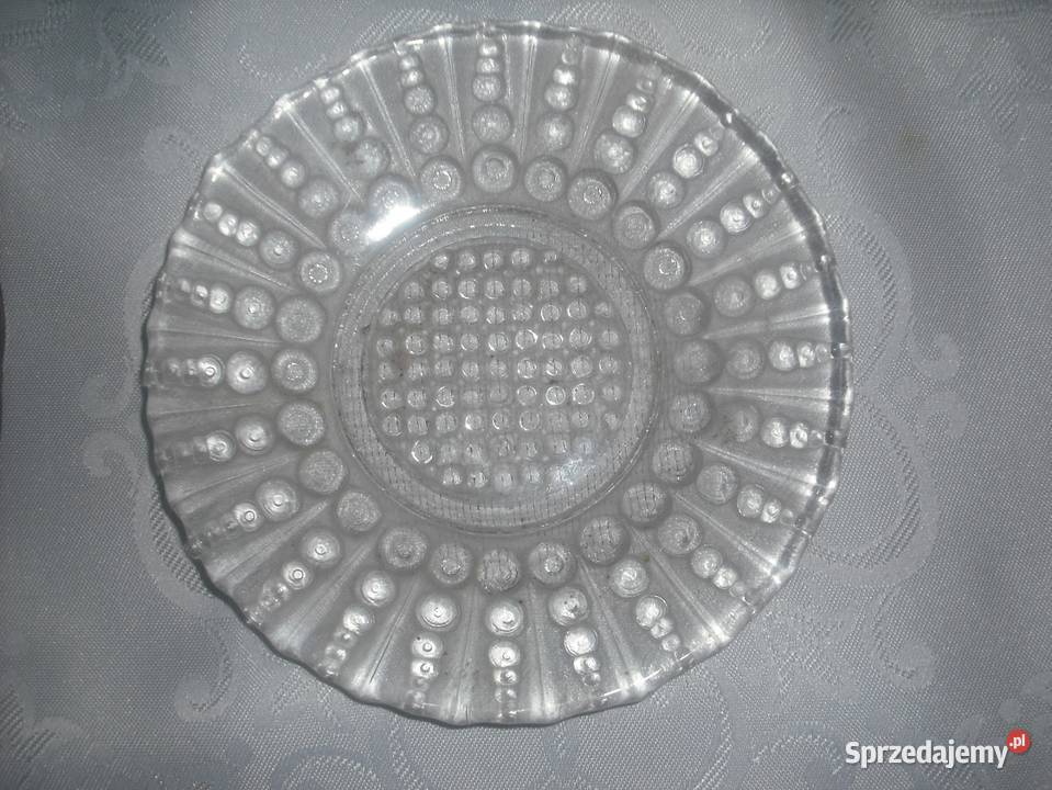 Talerzyki deserowe szklane ozdobne NOWE Warszawa sprzedam