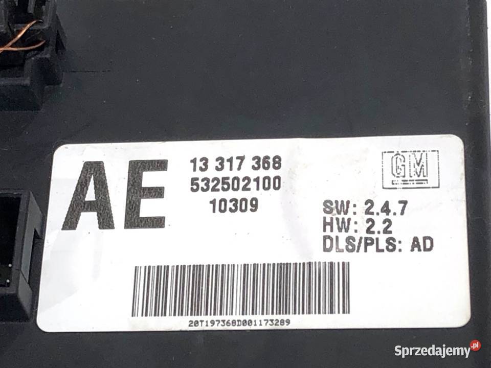 MODUŁ ŚWIATEŁ OPEL INSIGNIA A 13317368 0817