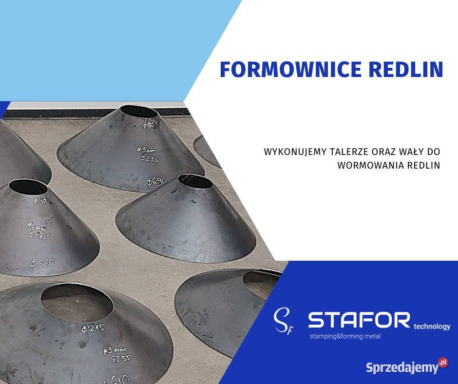 Formownica redlin talerze do redlin Części i osprzęt rolniczy sprzedam