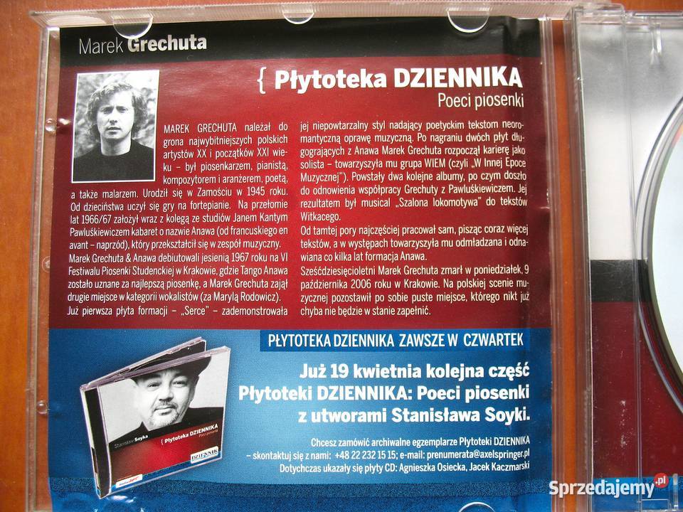Marek Grechuta Poeci piosenki płytoteka Siedlce