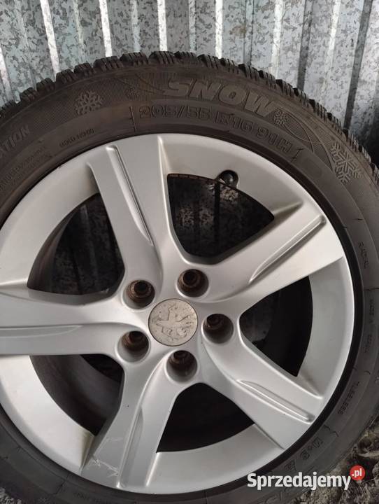 Felgi 16 z oponami zimowymi 20555r16 Średnica 16" Chmielnik sprzedam