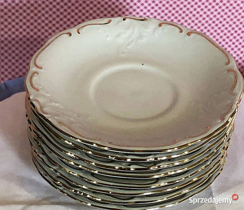 Serwis kawowy herbaciany porcelana PRL Wałbrzych Myślachowice