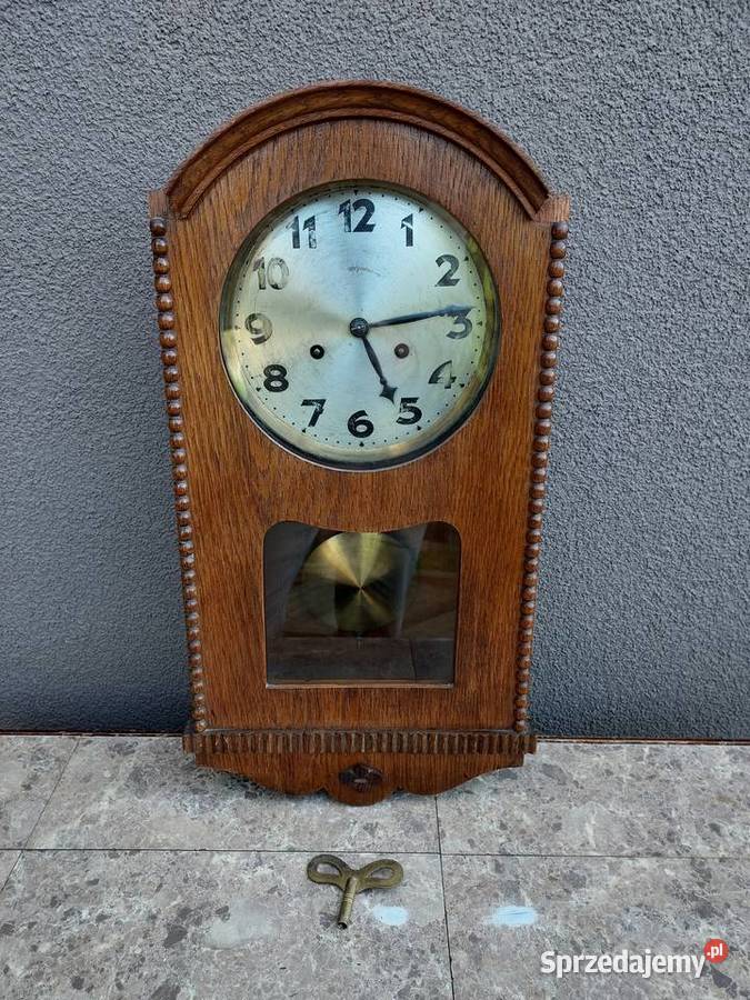 Stary zegar ścienny Junghans 1925r mała baba Tczew
