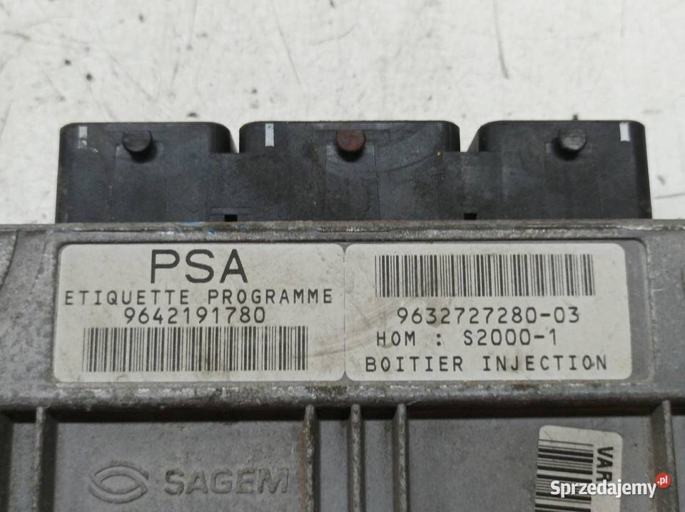 STEROWNIK SILNIKA 9642191780 9632727280 Citroen