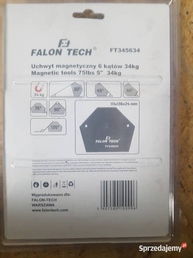 KĄTOWNIK 6 KĄT UCHWYT SPAWALNICZY MAGNETYCZNY 34 Głogowa