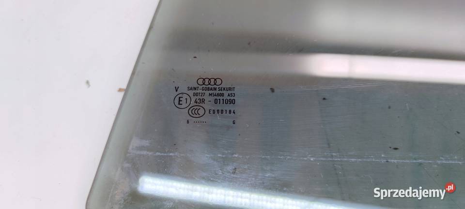SZYBA DRZWI LEWY TYŁ AUDI A4 B9 8W9 ORYGINALNIE Przystajń