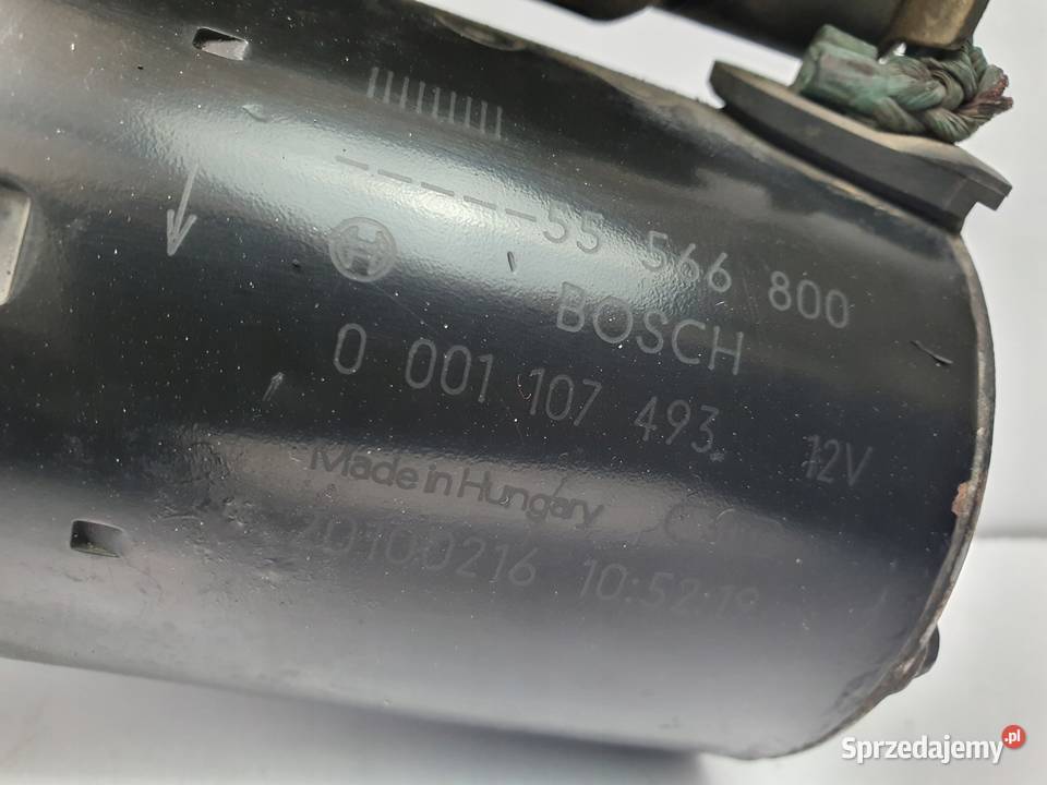 ROZRUSZNIK Opel Astra J 14 16V oryginał BOSCH Układ elektryczny silnika Chełm sprzedam