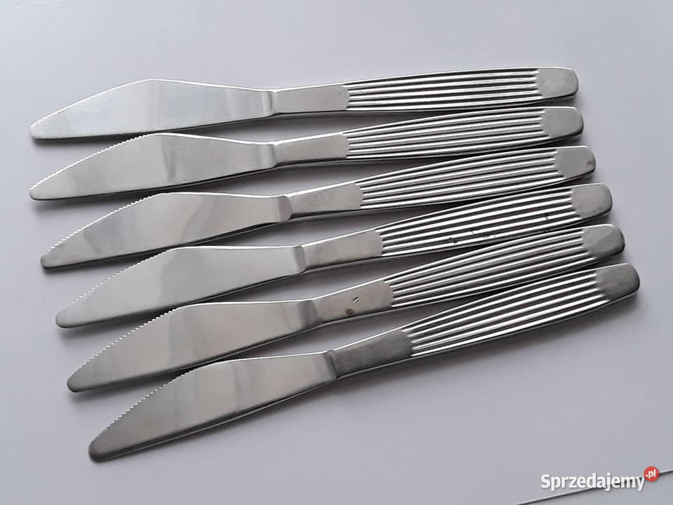 Noże obiadowe 3 PASECZKI PASKI Gerlach sztućce Dom i Ogród Dąbrowa Górnicza