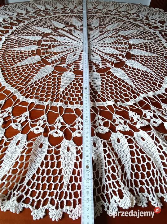 Duże serwety małe obrusy ręcznie robione małopolskie Gorlice