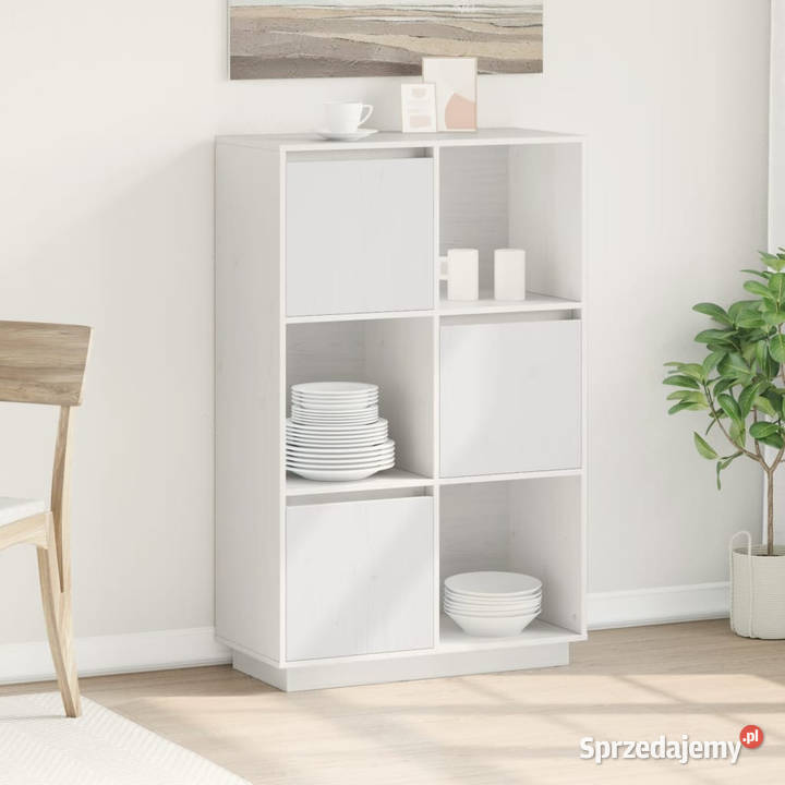 Szafka biała 74x35x117 lite drewno sosnowe Warszawa sprzedam