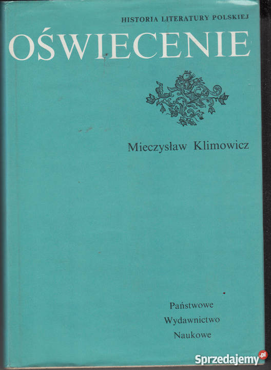 01612 OŚWIECENIE HISTORIA LITERATURY POLSKIEJ małopolskie Czyrna