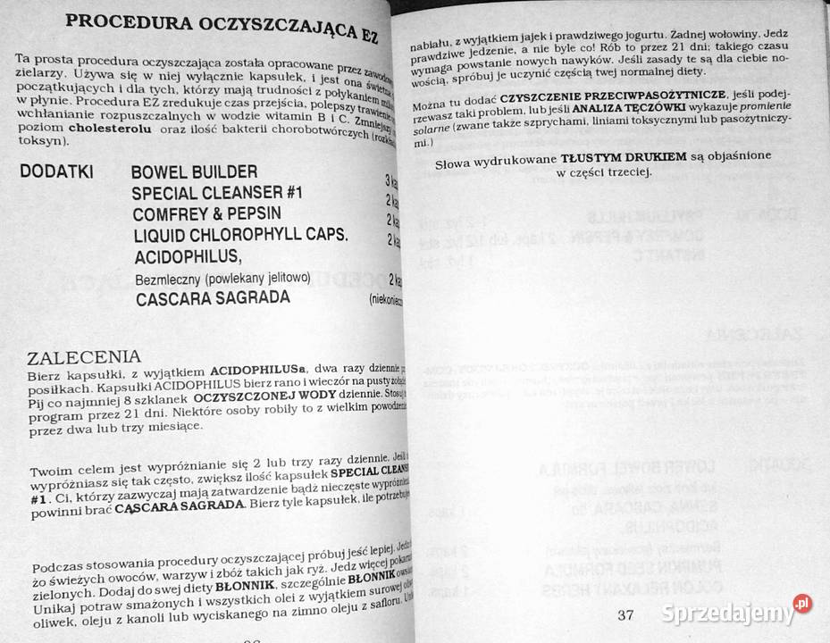 Czyszczenie okrężnicy Jennifer Weiss lubelskie Chełm sprzedam