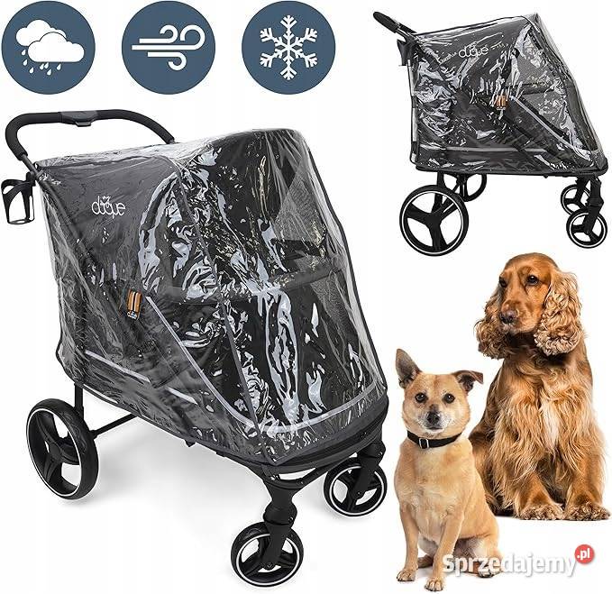 MY DUQUE OSŁONA PRZECIWDESZCZOWA XL DO WÓZKA PSA Myszyniec