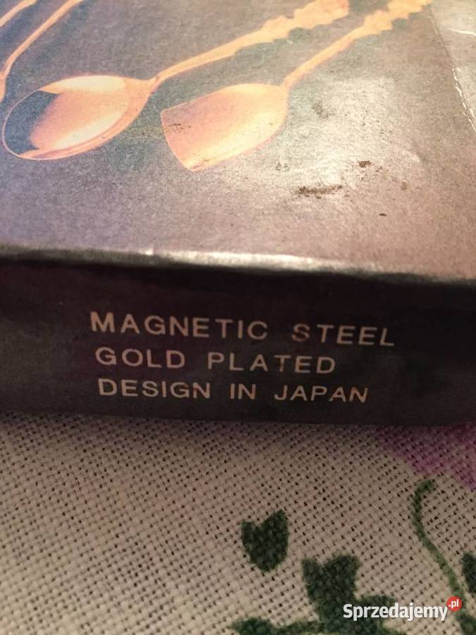 Komplet sztućców do kawy NRD pozłacane odcienie żółtego Akcesoria do kawy Warszawa