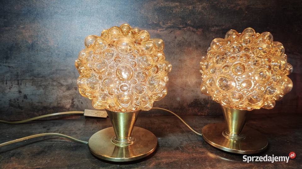 Lampy 2 mosiądz H Tynell vintage Kalisz