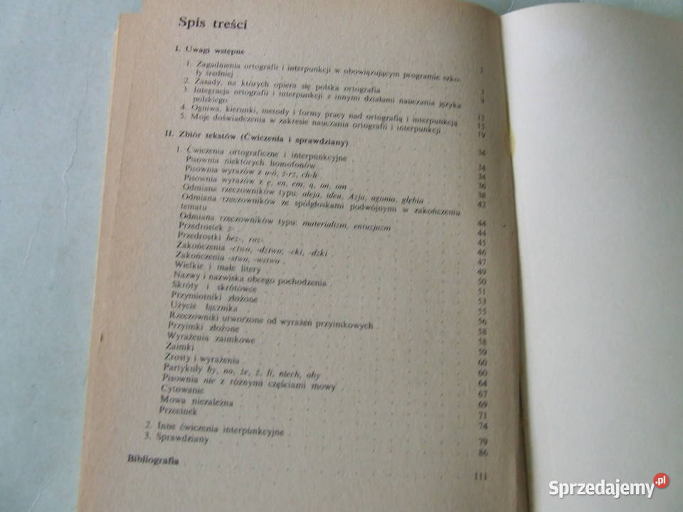 Nauczanie ortografii i interpunkcji Wiadomości i sprzedam