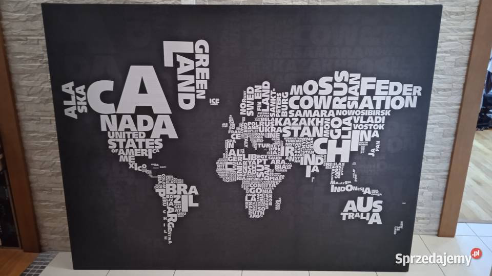 Obraz mapa 150 x 113 canvas