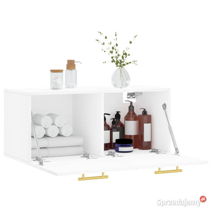 Szafka wisząca biała 80x365x35 materiał Warszawa