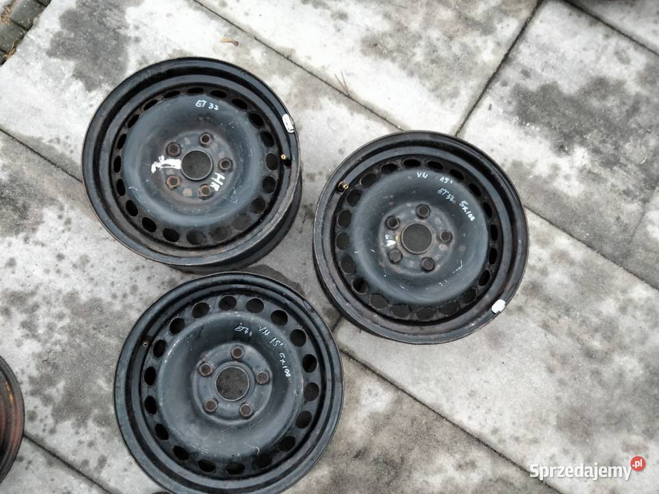 Felga stalowa na sztuki 15 5x100 VW SKODA SEAT Dęblin