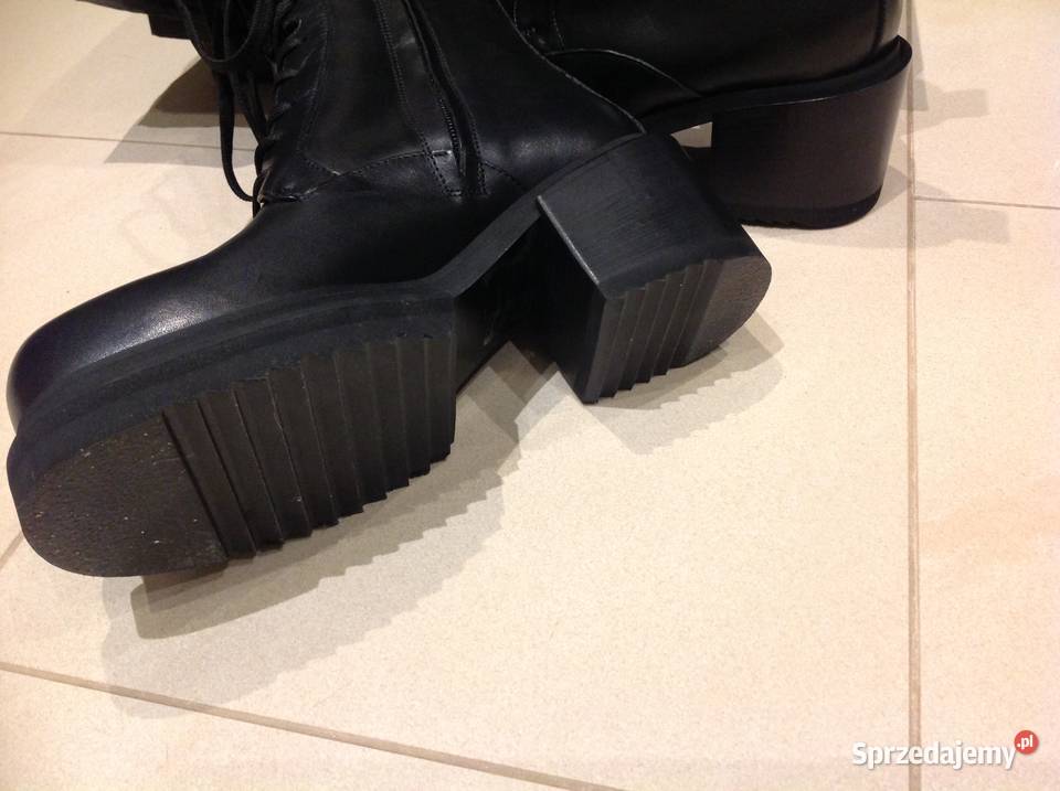 Botki Skórzane Damskie PINKO 375 38 na 24.5cm Nowa Sól