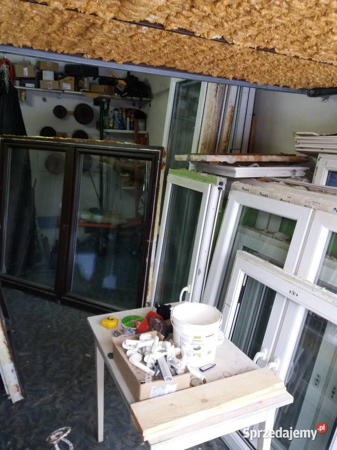 okna plastikowe balkony używane z demontażu Dobre Miasto